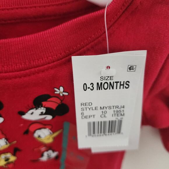 new mickey and friends Christmas baby sweater size 0-3 months - Picture 3 of 4